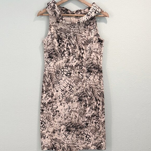 Ellen Tracy Dresses & Skirts - Ellen Tracy‎  Sleeveless Snake Print Sheath Dress Size 6P
